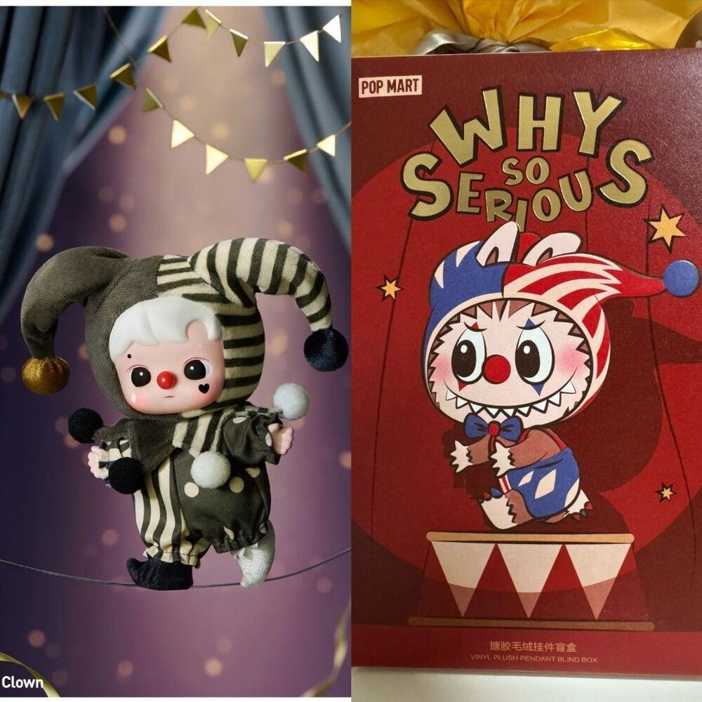 POP MART WHY SO SERIOUS (Hacipupu Sliver Mist Clown)